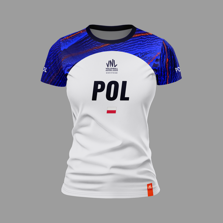 Poland VNL White Jersey - Women
