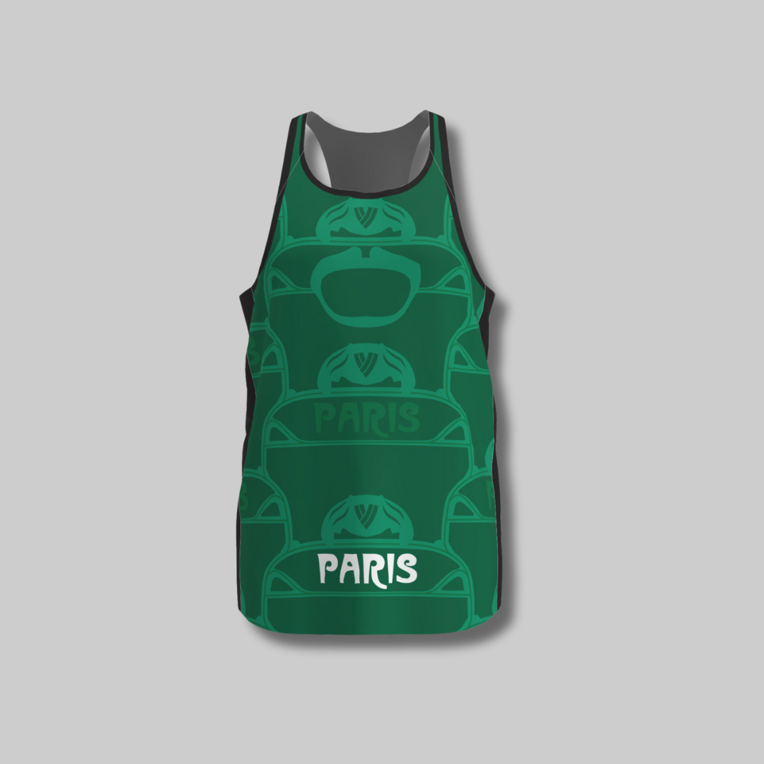 BPT Official Paris, France Men's Singlet (Green)