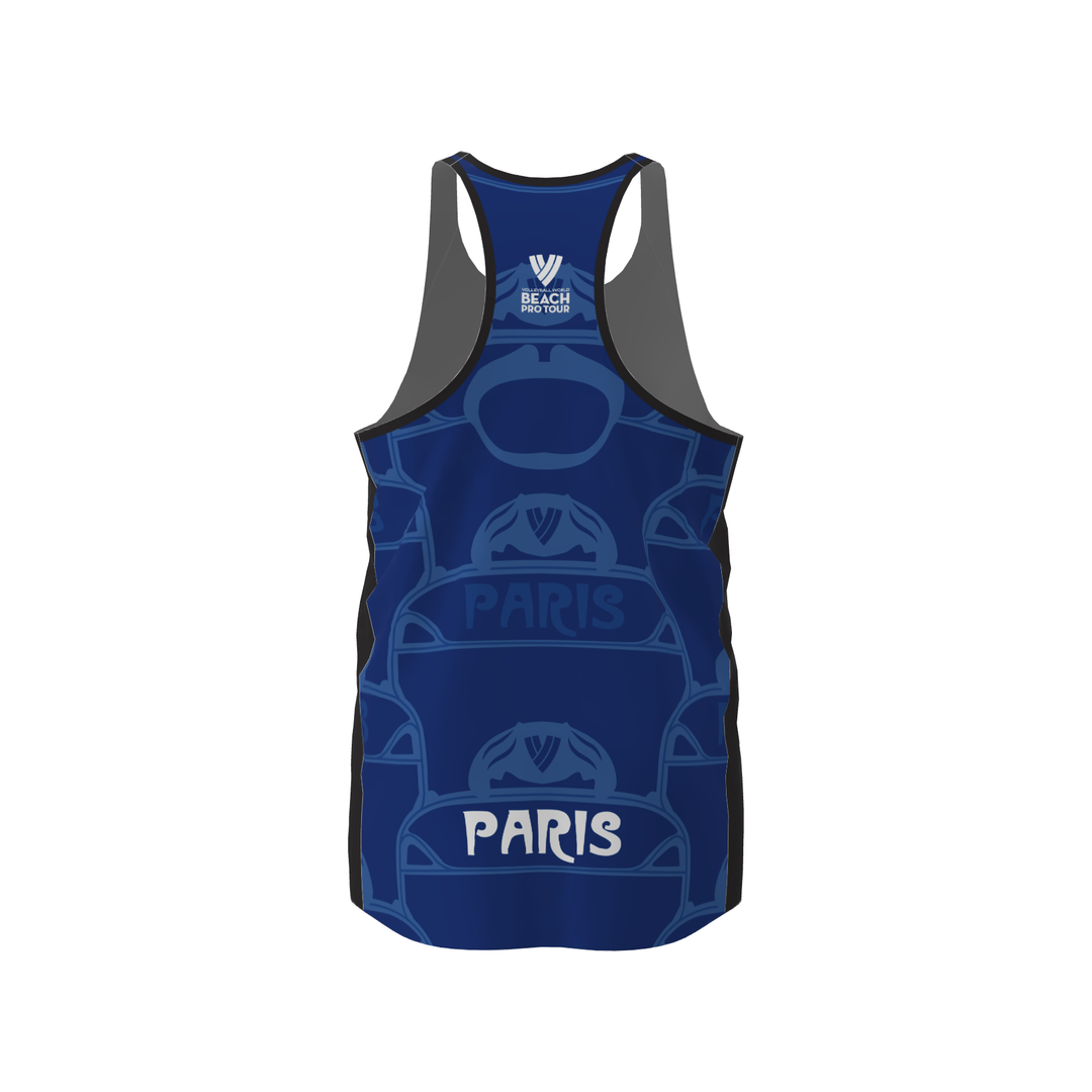 BPT Official Paris, France Men's Singlet (Blue)