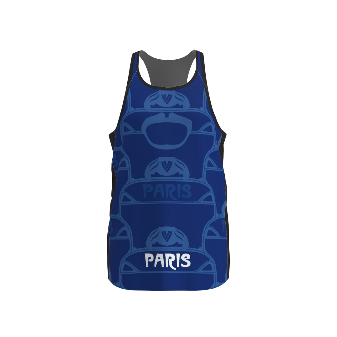 BPT Official Paris, France Men's Singlet (Blue)