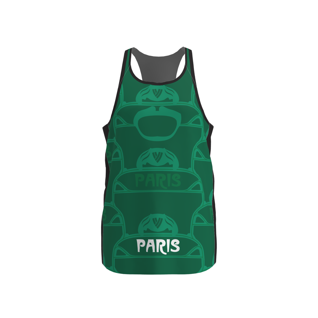 BPT Official Paris, France Men's Singlet (Green)