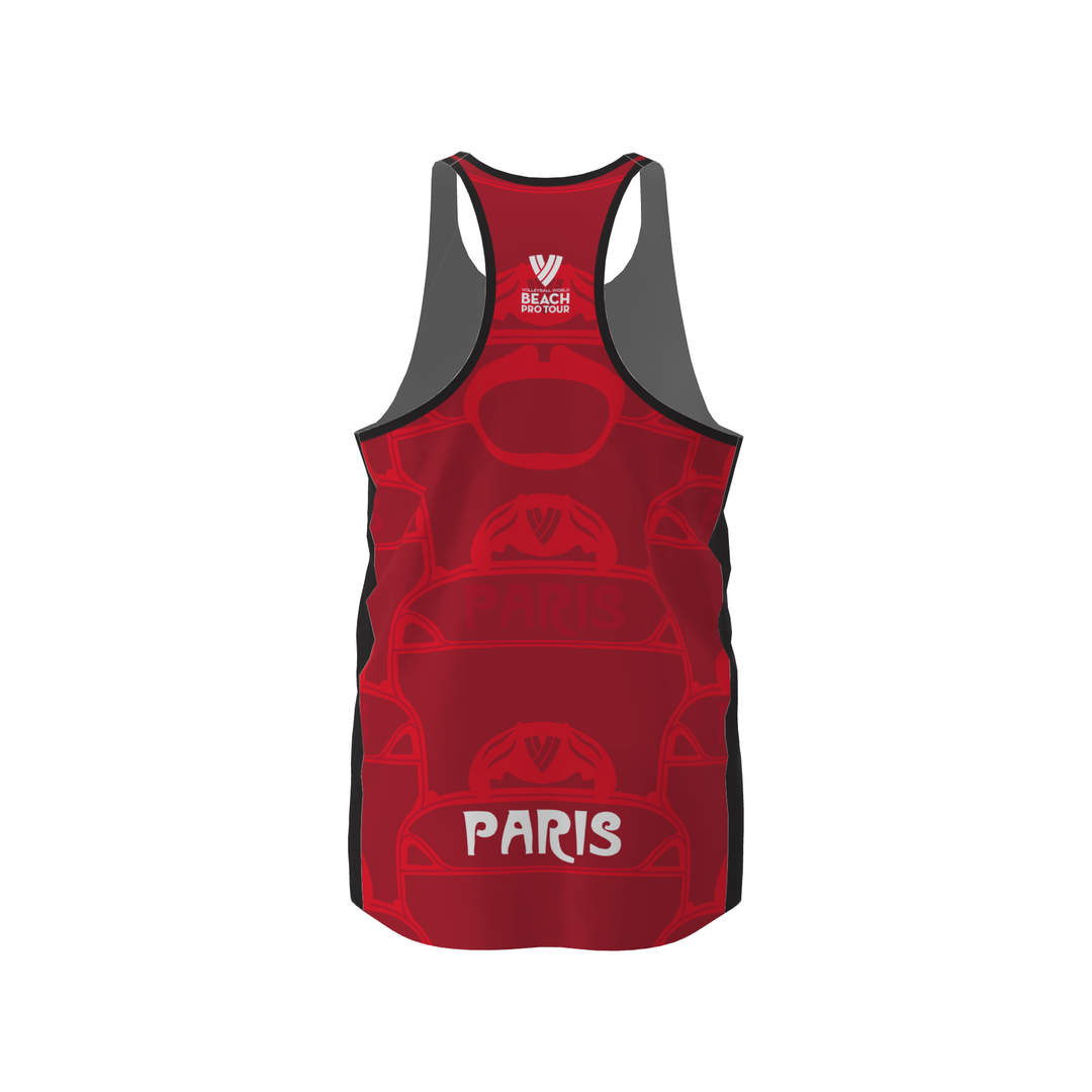 BPT Official Paris, France Men's Singlet (Red)