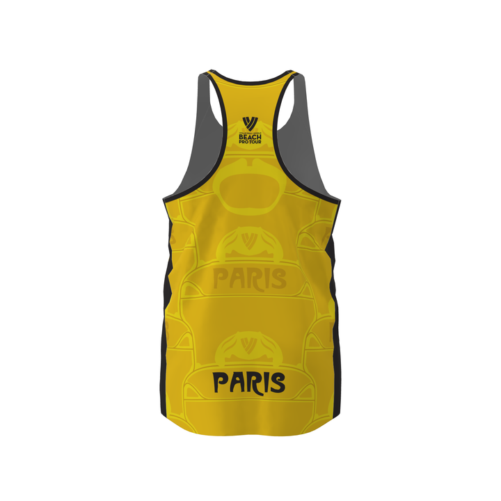 BPT Official Paris, France Men's Singlet (Yellow)