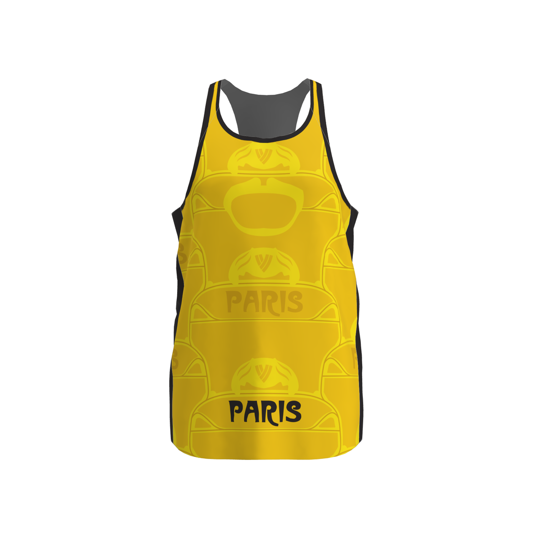 BPT Official Paris, France Men's Singlet (Yellow)