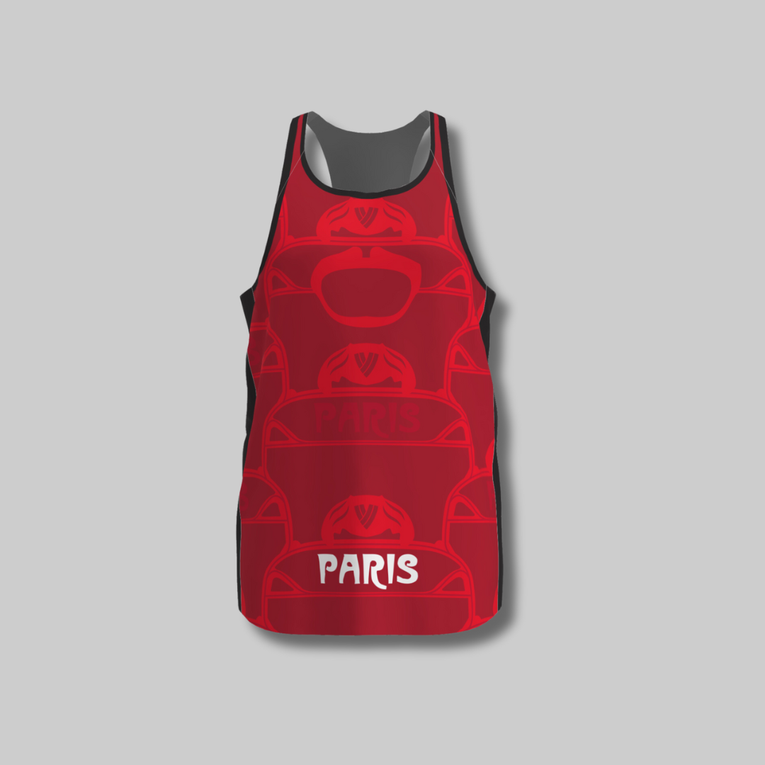 BPT Official Paris, France Men's Singlet (Red)
