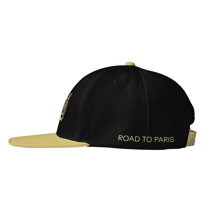 Road to Paris Premium Flat Brim Cap