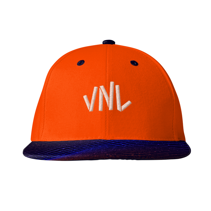 VNL Orange Premium Flat Brim Cap