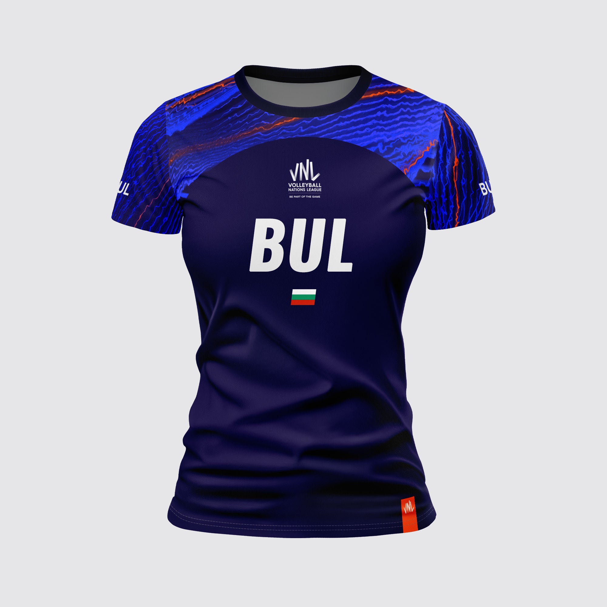 バレーボール　ブラジル代表　プラクティスシャツ　2XL 2XOオリンピカス MIZUNO ミズノ N-XTプラクティスシャツ （サーフブルー×オレンジ