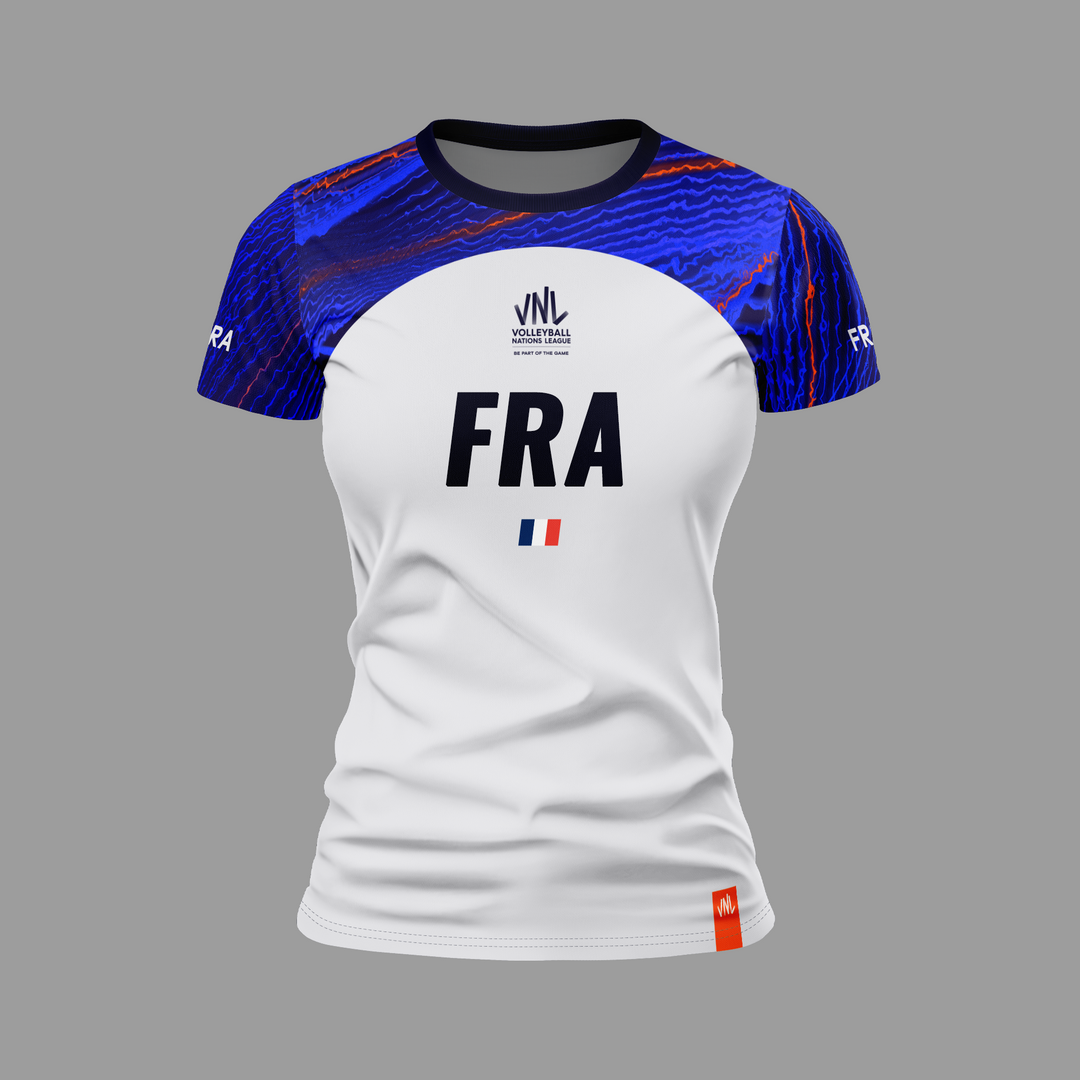 France VNL White Jersey - Women