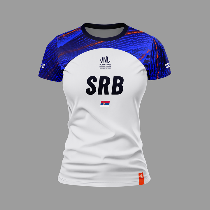 Serbia VNL White Jersey - Women