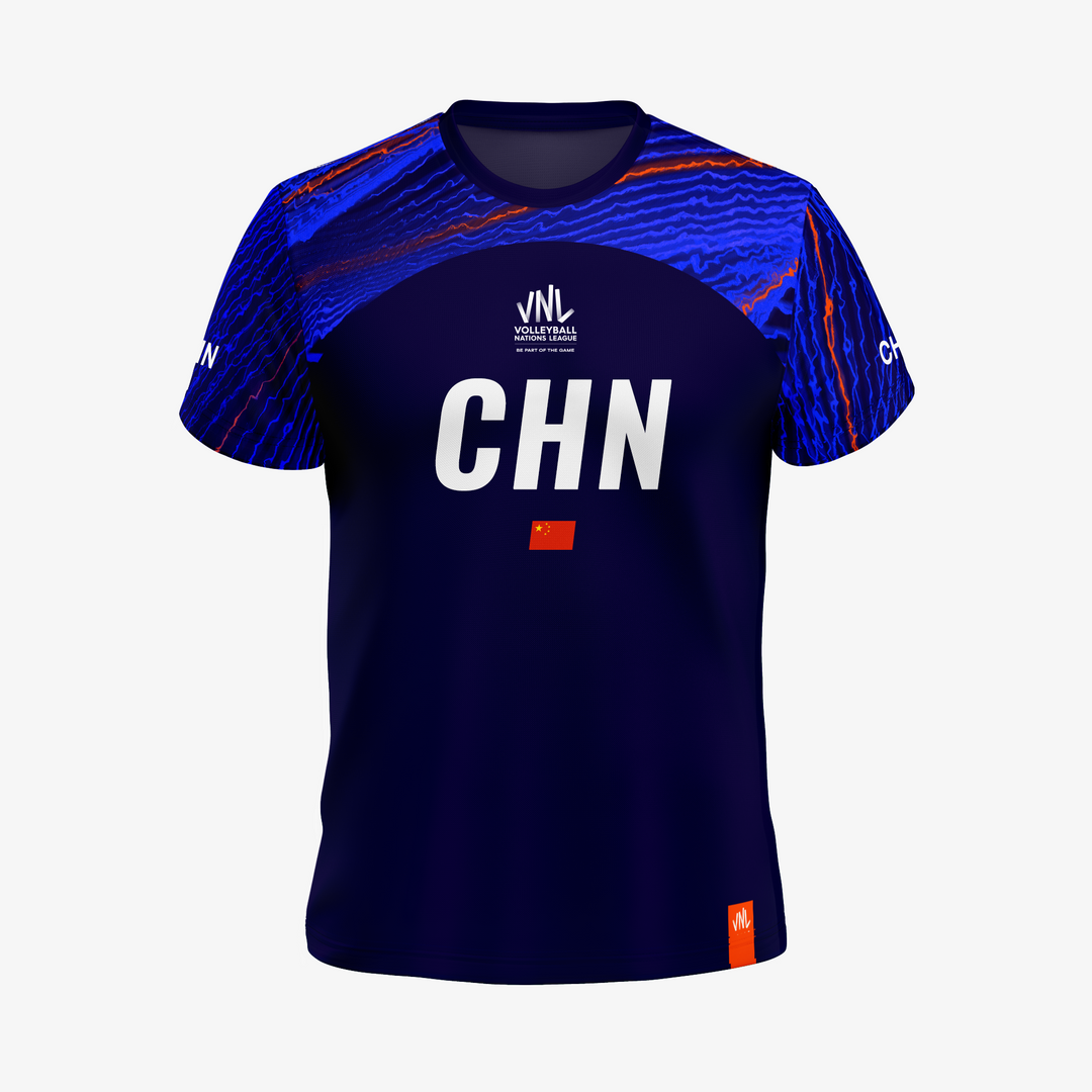 China VNL Blue Jersey Men
